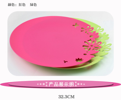 美泰居家 格桑花果盤大號精致款糖果盒 多彩塑料日用品廠家直銷